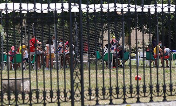 Vista de un campamento de verano en Soria. | EFE