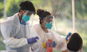 Test de coronavirus en Texas. | Europa Press