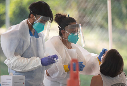 Test de coronavirus en Texas. | Europa Press
