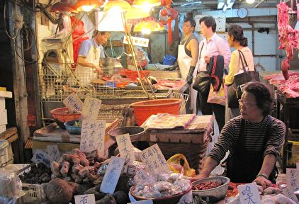 Mercado callejero en China. | Pixabay