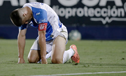 Bustinza en Butarque, desolado. | Twitter