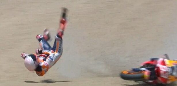 Márquez sufre una fractura en el brazo derecho y tendrá que pasar por el quirófano