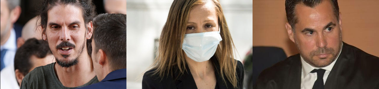 El nº 2 de Podemos Alberto Rodríguez, la abogada Marta Flor y el fiscal Ignacio Stampa | Cordon Press