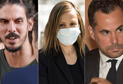 El nº 2 de Podemos Alberto Rodríguez, la abogada Marta Flor y el fiscal Ignacio Stampa | Cordon Press