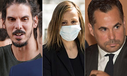 El nº 2 de Podemos Alberto Rodríguez, la abogada Marta Flor y el fiscal Ignacio Stampa | Cordon Press