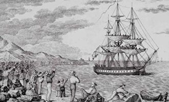 Ilustración de la corbeta en la que se llevó a cabo la Real Expedición Filantrópica de la Vacuna | Archivo