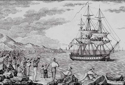 Ilustración de la corbeta en la que se llevó a cabo la Real Expedición Filantrópica de la Vacuna | Archivo