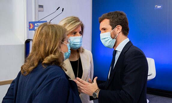 Casado, junto a Báñez y Elvira. | David Mudarra