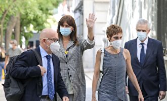 Laura Borrás, este miércoles, al llegar al Supremo | Europa Press