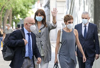 Laura Borrás, este miércoles, al llegar al Supremo | Europa Press