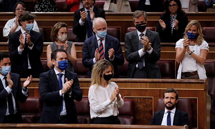 La bancada popular este miércoles. | EFE