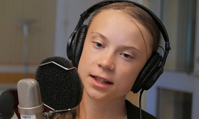 Greta Thunberg en un programa de radio | Twitter