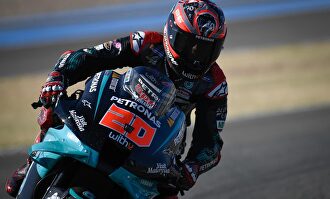 El piloto de MotoGP Fabio Quartararo (Petronas Yamaha), ganador del GP Andalucía 2020 en el Circuito de Jerez-Ángel Nieto | Europa Press
