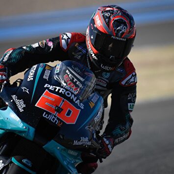 El piloto de MotoGP Fabio Quartararo (Petronas Yamaha), ganador del GP Andalucía 2020 en el Circuito de Jerez-Ángel Nieto | Europa Press