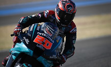 El piloto de MotoGP Fabio Quartararo (Petronas Yamaha), ganador del GP Andalucía 2020 en el Circuito de Jerez-Ángel Nieto | Europa Press