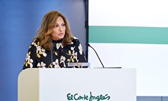 Marta Álvarez, presidenta de El Corte Inglés, durante la Junta de Accionistas de este domingo | EFE