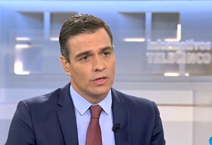 Pedro Sánchez en su entrevista en Telecinco. | TV