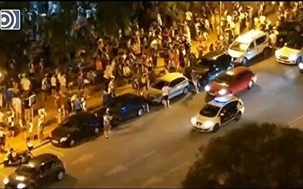 Los aficionados del Sabadell olvida las normas sanitarias