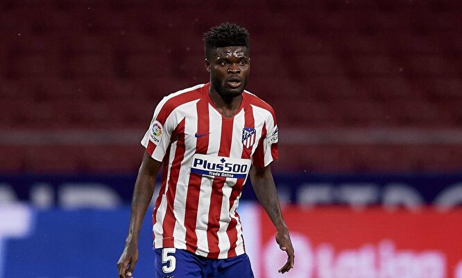 Thomas Partey, en un partido con el Atlético de Madrid la pasada temporada. | Cordon Press
