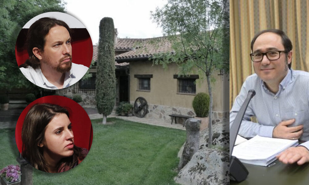 Pablo Iglesias, Irene Montero y el tesorero de Podemos, Daniel de Frutos | Cordon Press