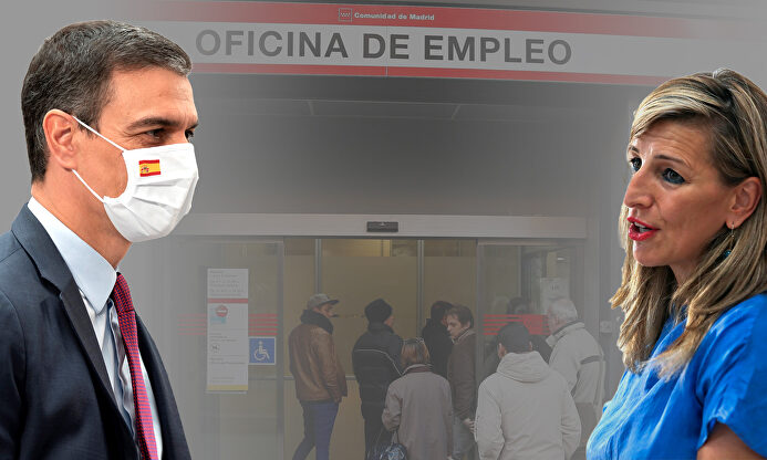 Pedro Sánchez y Yolanda Díaz | EFE