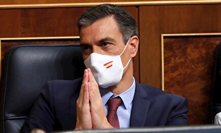 Pedro Sánchez este miércoles en el Congreso. | EFE
