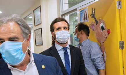 Pablo Casado este jueves. | EFE