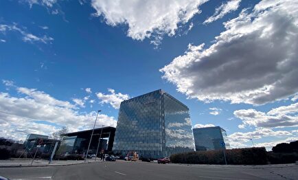 Edificio donde se encuentra la sede de Telefónica ubicada en Ronda de la comunicación, Madrid (España), a 6 de marzo de 2020 | Europa Press