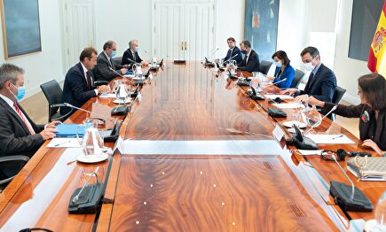 Reunión en Moncloa entre Sánchez y el CEO de Airbus. | Moncloa.gob