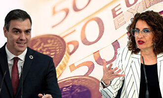 La ministra Montero y Pedro Sánchez