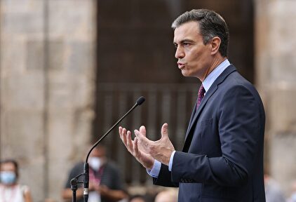Pedro Sánchez este viernes. | EFE
