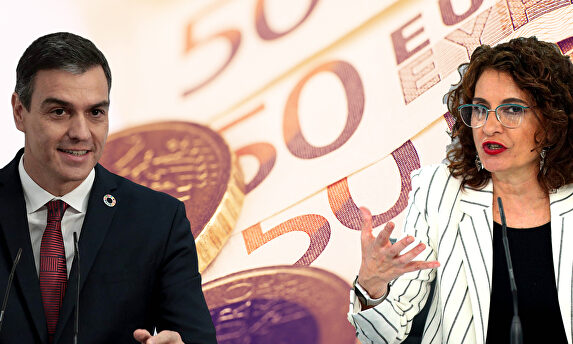 La ministra Montero y Pedro Sánchez