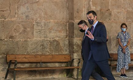 Pedro Sánchez, durante la última conferencia de presidentes | EFE