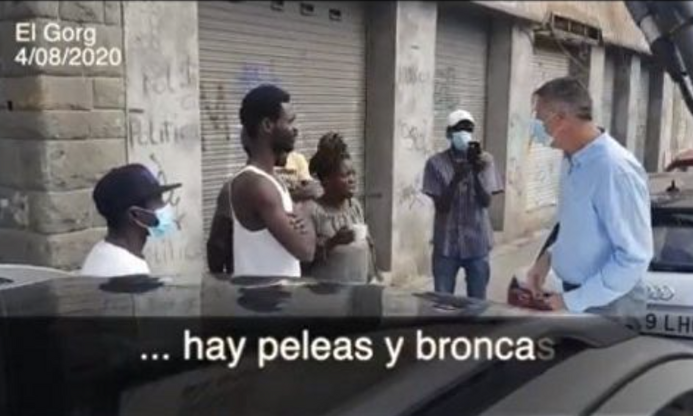 Albiol se encara con unos okupas que mantienen "amargados" a los vecinos de Badalona