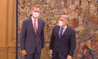 Felipe VI retoma su agenda en Zarzuela con el ministro de Relaciones Exteriores de Uruguay