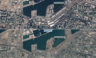 Antes y después de la gran explosión en Beirut: edificios borrados del mapa y decenas de muertos
