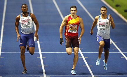 Bruno Hortelano, campeón de Europa en 2016 de 200 metros, regresa a la pista un año después. | Cordon Press