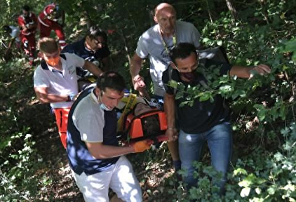 Evenepoel dio el susto en la clásica de Il Lombardia | Twitter