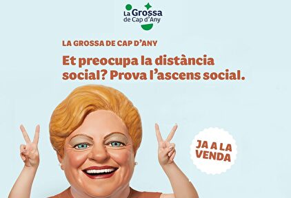 Anuncio de la Grossa con el polémico lema. | Loterías de Cataluña