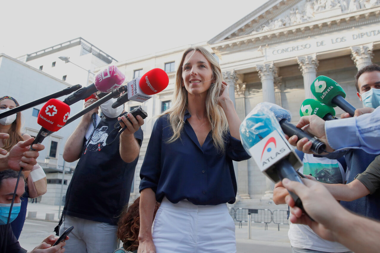 Álvarez de Toledo, durante su comparecencia ante la prensa. | EFE