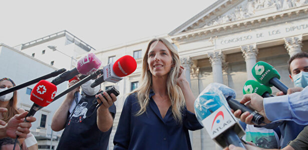 Álvarez de Toledo, durante su comparecencia ante la prensa. | EFE