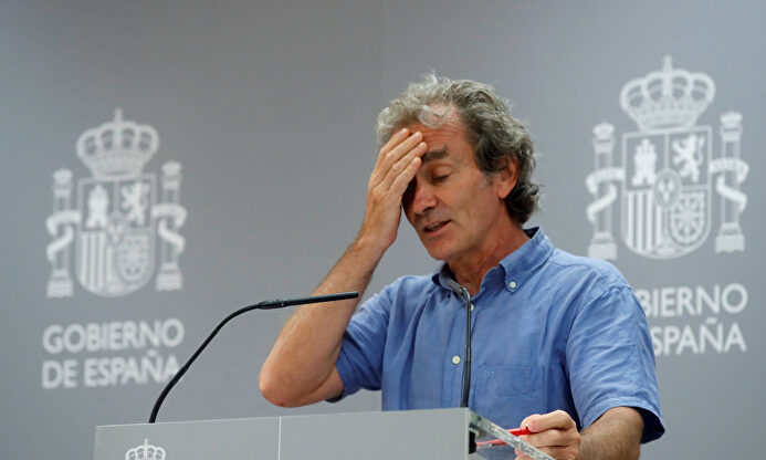 Fernando Simón, en una de sus comparecencias. | EFE