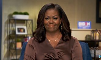 Michelle Obama, durante su discurso al Partido Demócrata. | EFE