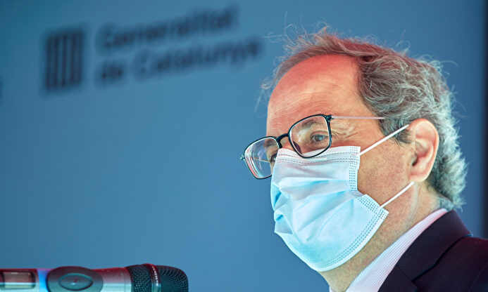 Torra, en un acto de la Generalidad. | EFE