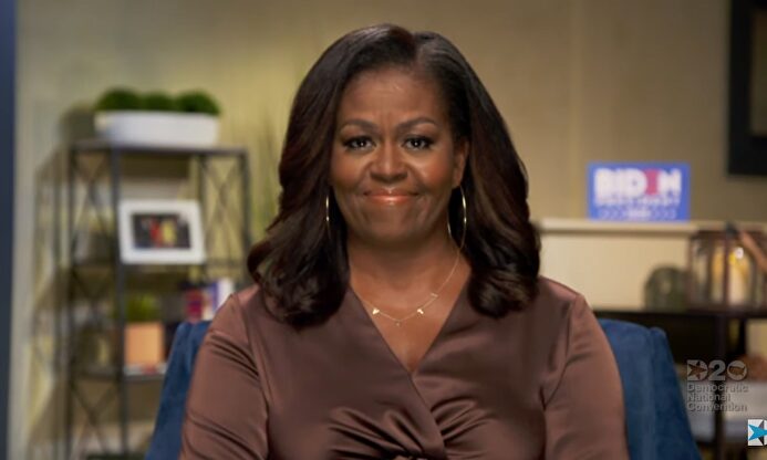 Michelle Obama, durante su discurso al Partido Demócrata. | EFE