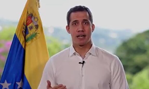Juan Guaidó, en su mensaje de este miércoles. | Imagen TV