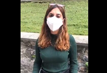 Dina Bousselham, lamentando la suspensión de la cuenta de su panfleto | Imagen de vídeo