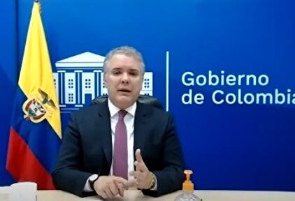 Iván Duque, en el foro organizado por la Fundación Internacional para la Libertad (FIL). | Imagen TV