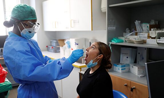 Una prueba de PCR. | EFE