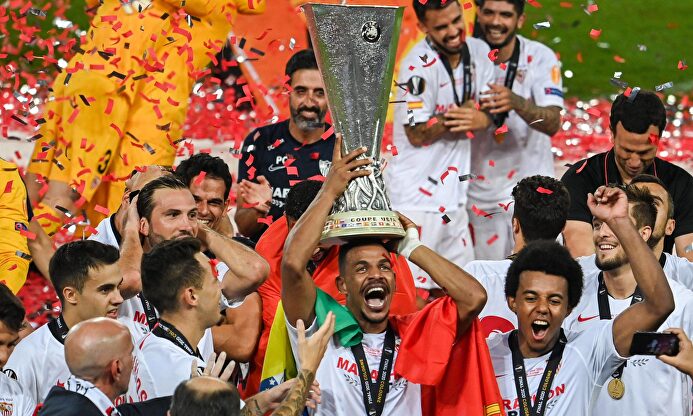 Las mejores imágenes de la sexta Europa League del Sevilla